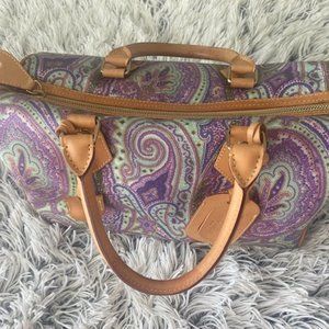 Authentic Etro Leather Purse Mint Green, Purple, Pink